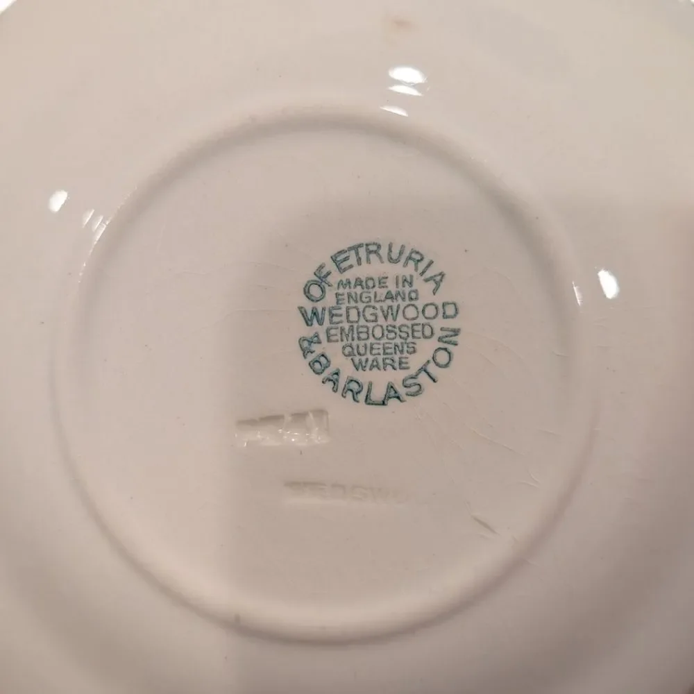 Wedgwood #2243 20th Century 40's-80's Embossed Queens Ware tea set serving piece